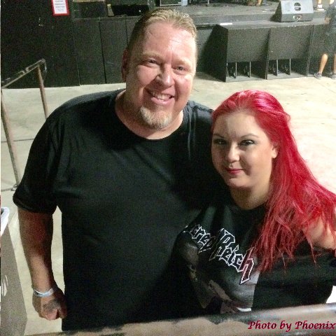 Mercedes and Greg Hall of Sacred Reich 6-6-15